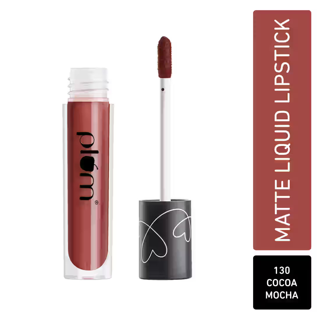 Plum Matte In Heaven Liquid Lipstick Cocoa Mocha 130 Smudge Proof Vegan Matte Lipstick